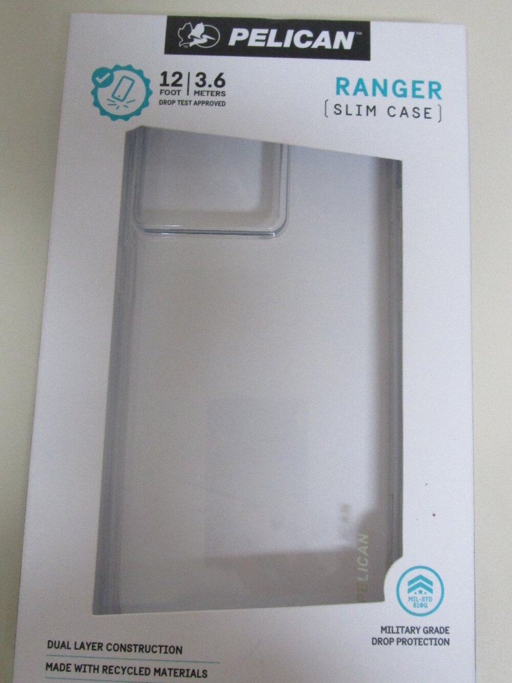 NIB Pelican Ranger Series slimCase for MagSafe for Apple iPhone 15 Pro Max Clear